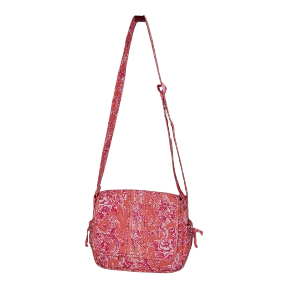 Vera Bradley Hope toile 2pc set coral paisley shoulder cottogecore bag - Picture 2 of 10